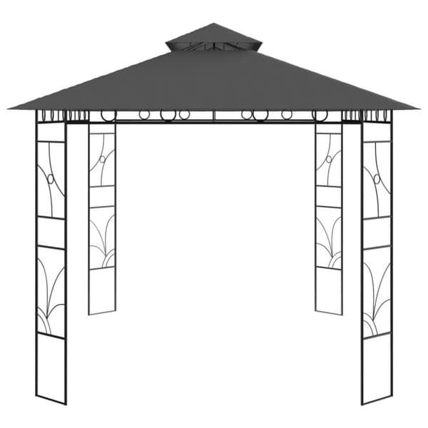 Paviljong 4x3x2,7 m antracit 160 g/m²