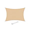 Miniatyrbillede 1 af 7: Luifel - Sunshade - 3 x 5 m - Tåre -resistent Sunsleil - Sandy gul