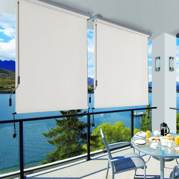 Baldakin - lodret solbeskyttelse - 2,5 x 1,8 m - Udvidelig - beige