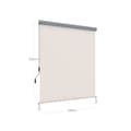 Miniatyrbillede 7 af 7: Baldakin - lodret solbeskyttelse - 2,5 x 1,8 m - Udvidelig - beige