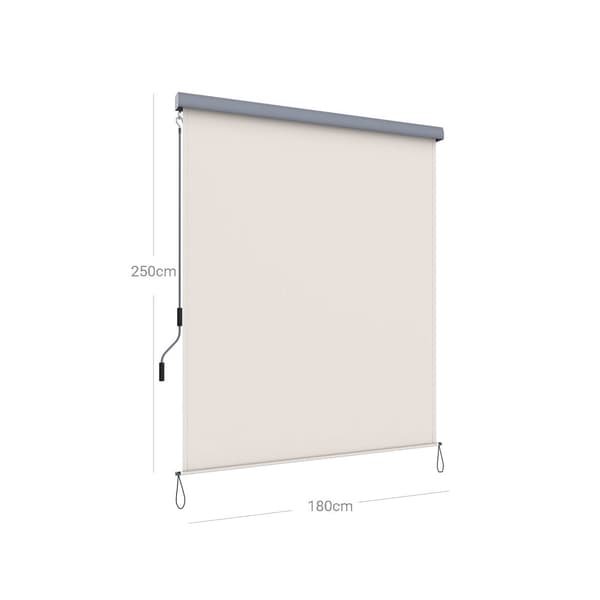 Baldakin - lodret solbeskyttelse - 2,5 x 1,8 m - Udvidelig - beige