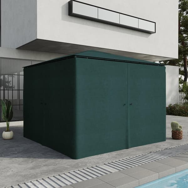 Rootz 4 sivupaneelit puutarhapaviljongille - huvimajapaneelit - katosverho - sään suojaus - 302 cm x 205 cm kukin