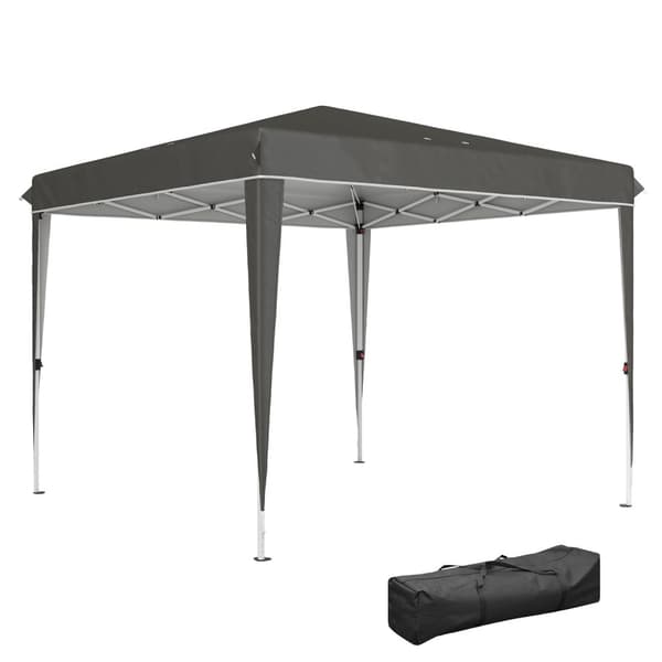 Rootz 3x3m Pop Up Gazebo - Party Tent - Pavilion - UPF50+ Sun Protection - 300cm x 300 cm x 273 cm - enkel transport med bärväska