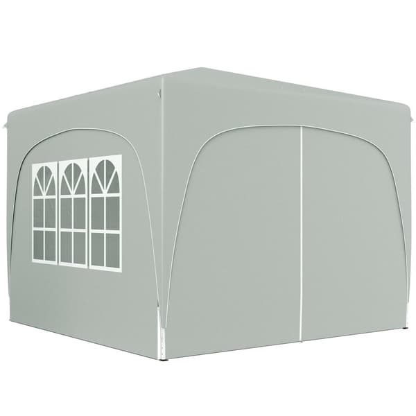 Rootz 3x3m Gazebo - Pop -Up Garden Telt - Bærbart husly - UPF50+ Beskyttelse - 300x300x273cm