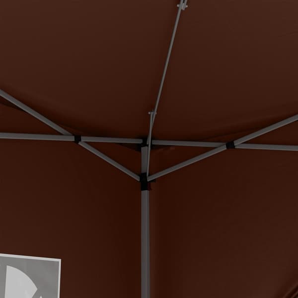 Rootz 3x3m Gazebo -telt - Pavilion - Marquee - UV -beskyttelse - Stålramme - Passer let opsætning - 2,95 m x 2,95 m x 2,58m