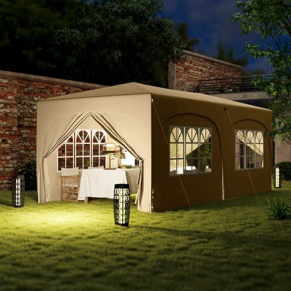 Rootz 3 x 6m Pop -up Gazebo - Puutarhateltta - Ulkokatos - UPF50+ UV -suoja - 597cm x 300cm x 270cm