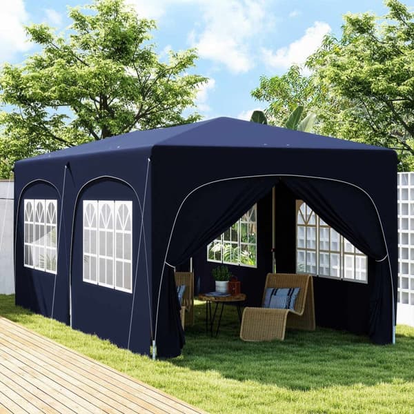 Rootz 3x6m Pop -Up Gazebo - Havetelt - Paviljongen - UPF50+ UV -beskyttelse - Justerbar højde - 597 cm x 300 cm x 270 cm