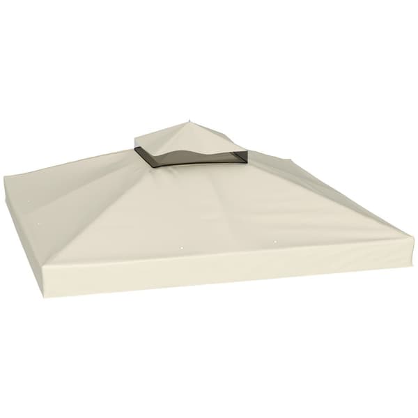 Rootzin huvimajavaihtokatto - katos tarpauliini - paviljonkipeite - upf30+ aurinkovarjostin - 300 cm x 300 cm -m valkoinen