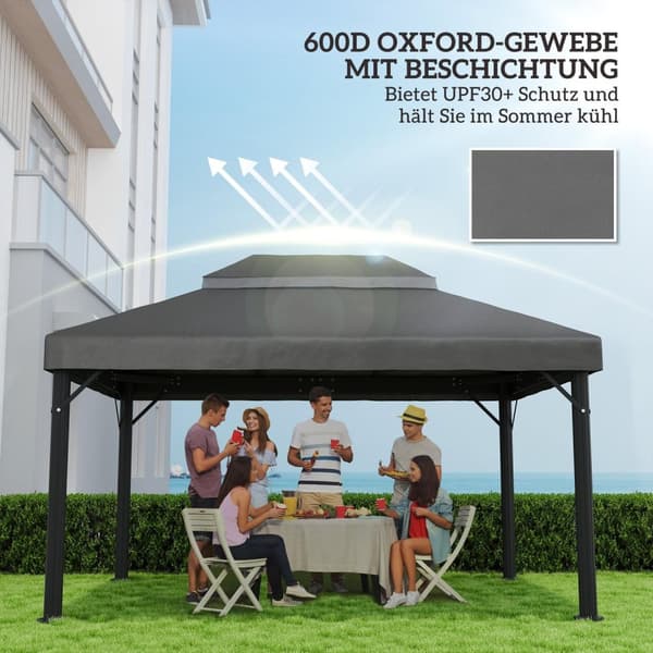 Rootzin huvimajan vaihto katto - katoskansi - auringonvarjo - upf30+ suoja - 400 cm x 300 cm