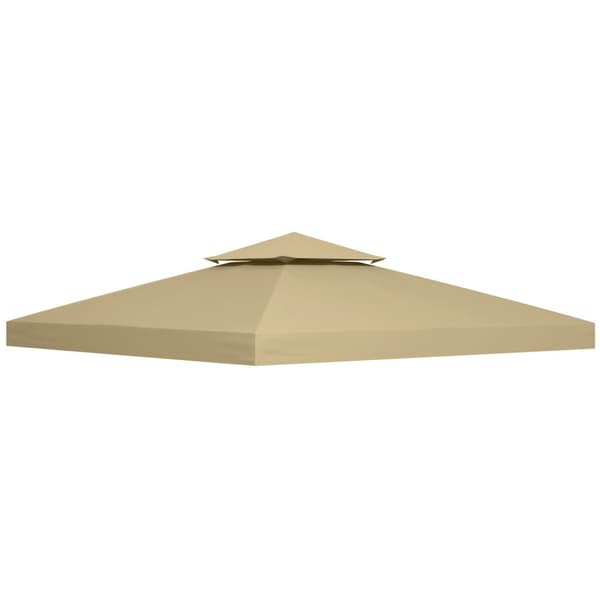 Rootz Pavilion Shade Sail - Sunshade Canopy - Gazebo Cover - Holdable & UV Resistent - 3m x 3m - Polyester med høj densitet 180 gsm - Brun