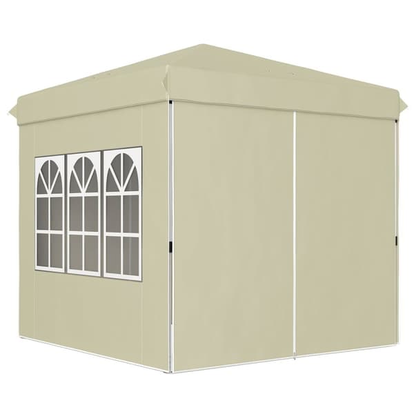 Rootz Pop Up Gazebo Telt - Garden Pavilion - Foldbar baldakin - UPF50+ UV -beskyttelse - 248L x 248W X 270H CM - Grøn
