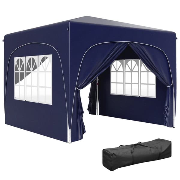 Rootz Pop -Up Gazebo - Garden Telt - Festival Shelter - UPF50+ Suojaus - 300 cm x 300cm x 273cm - helppo asennus ja kannettava kantolaukun kanssa