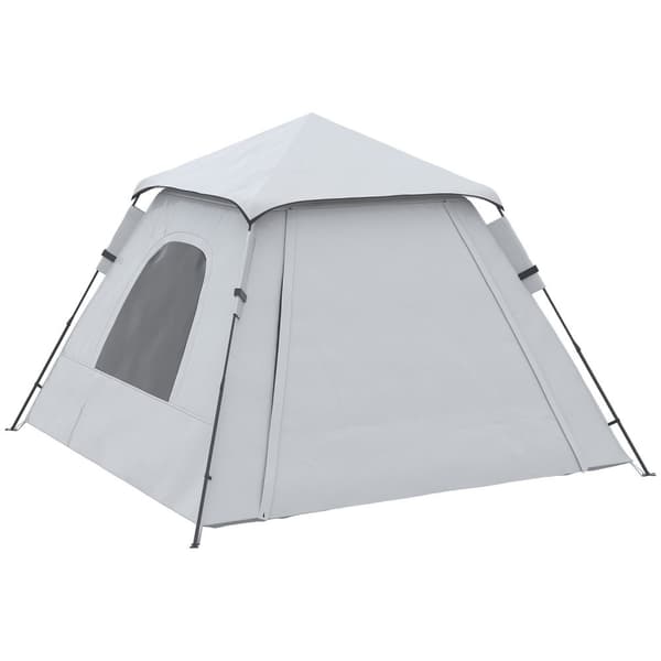 Rootz Campingtelt med veranda - pop -up telt - Familietelt - Vandtæt og ventileret - 210 cm x 210 cm x 150 cm