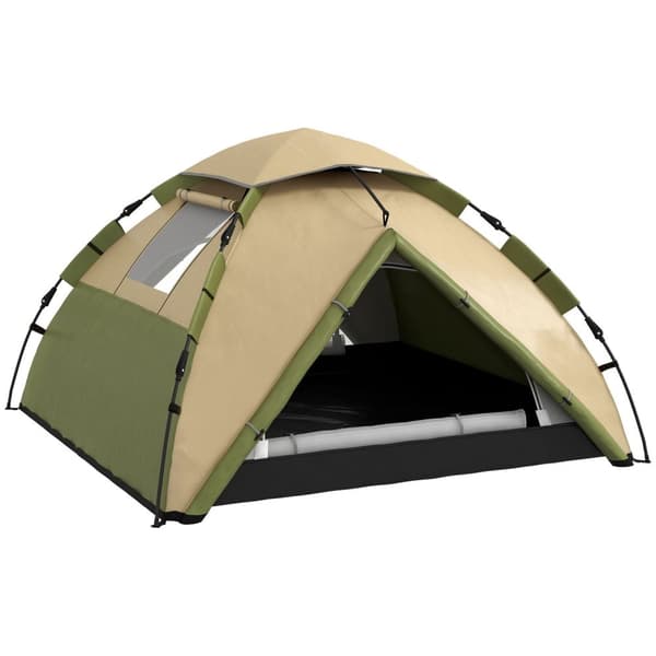 Rootz 3-4 Person Family Camping -telt - Letvægtshus - regntæt baldakin - Vandtæt 3000mm - 230 cm x 230 cm x 130 cm