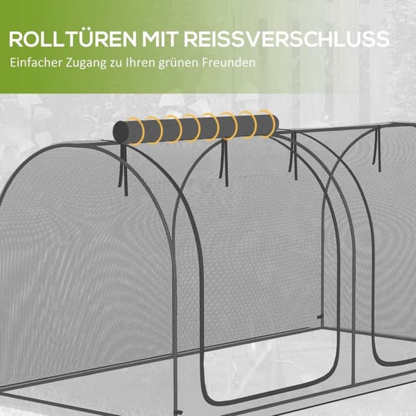 Rootz Garden Netting Plant Protection Tent - Pest Net - Insektsskydd - Vindtät - 249 x 120 x 120 cm