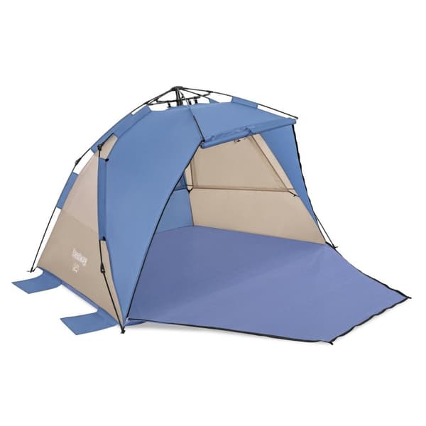 Bestway Butik Polyester med Ventilation och Framdrift 107/127x240x125 cm Camping och Strand 68144 Beige, Blå