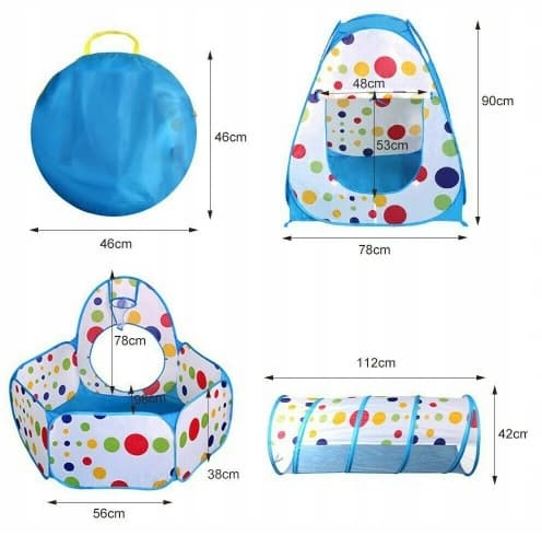 TIPI BARNTÄLT MED STABILISATOR SIMPASS TUNNEL IGLO LEKPLATS
