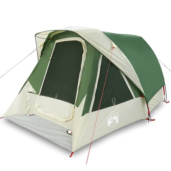 vidaXL 4-personers campingtelt vandtæt grøn