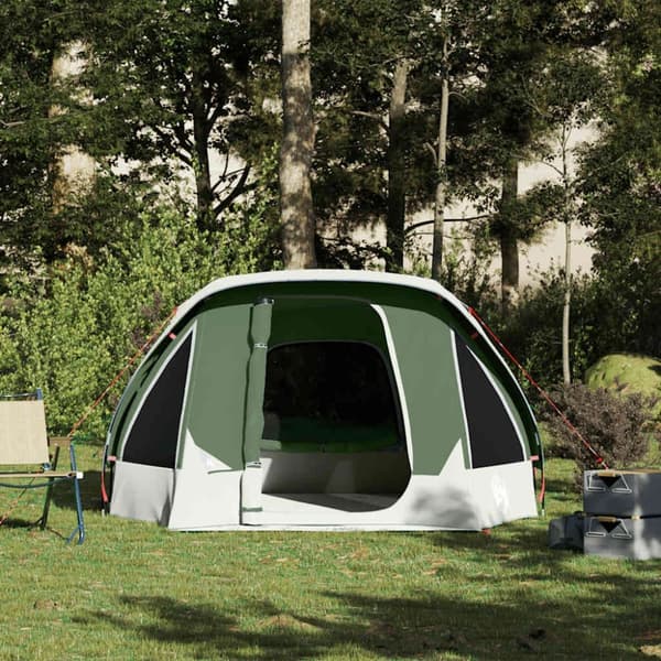 vidaXL Campingtelt 4 personer grønn vanntett