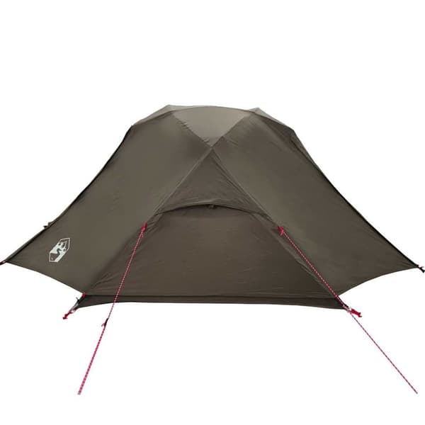 vidaXL Campingtelt 3 personer brun vanntett