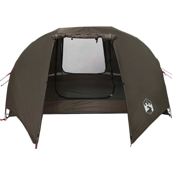 vidaXL Campingtelt 3 personer brun vanntett