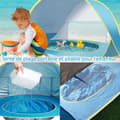 Miniatyrbild 3 av 4: INN Strandtält för barn Utomhus solskydd Strandtält Hopfällbart bärbart barntält Pop Up Sunshade Beach Shelter