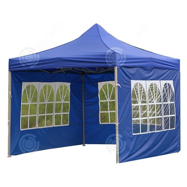 INN Utetält 210D Oxford Tyg Roman Fönster 6x2M Vattentätt och regntätt Vikbart Transparent Oxford Tyg Blå