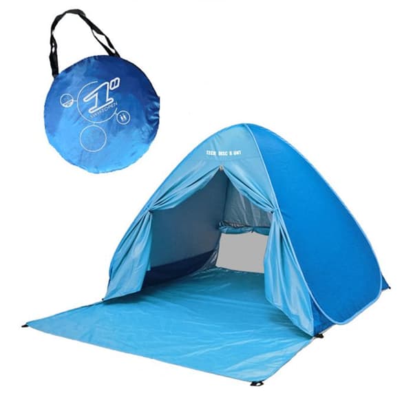 TD® Pop Up strandtält UV-skydd 4 eller 5 personers portabelt strandtält utomhus, automatisk markis