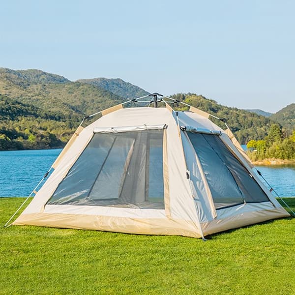Campingtält - CONFOZEN - Automatisk modell - 210x210x135 cm - Vattentät PU2000MM - 4 platser