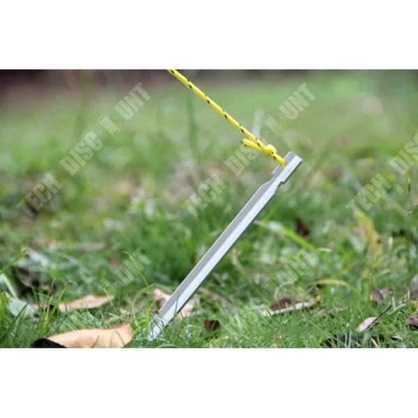 TD® 4-delat set 18 cm tältpinnar - Tjocka campingpinnar Monterade legeringstälttillbehör Vit