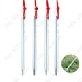 Miniatyrbild 1 av 4: TD® 4-delat set 18 cm tältpinnar - Tjocka campingpinnar Monterade legeringstälttillbehör Vit