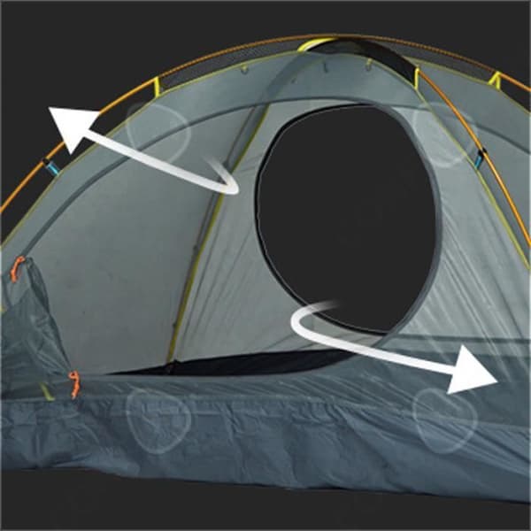 CONFO® Campingtält Utomhuscamping Dubbelstång Dubbellagers Aluminium Automatisk med lätt vindtät kjol
