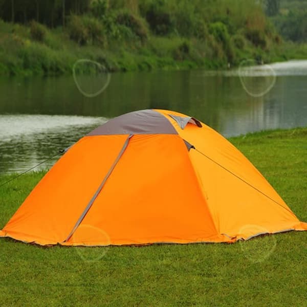 CONFO® Campingtält Utomhuscamping Dubbelstång Dubbellagers Aluminium Automatisk med lätt vindtät kjol