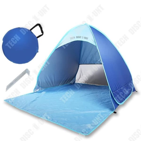 TD® strandtält 2 sekunder helautomatisk fribyggd hastighet Open Beach Conical Oxford Cloth Shade Tält
