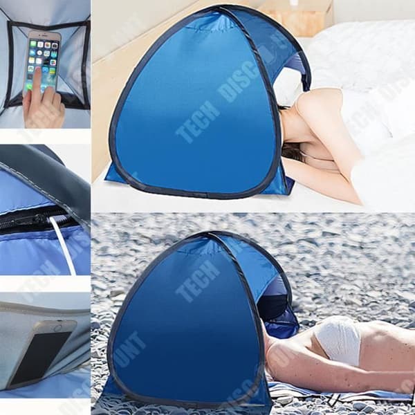 TD® Head Solskyddstält Utomhus Snabböppet Strand Sova Nackstöd Solskydd Vindtätt och Varmt Ingen Constructi