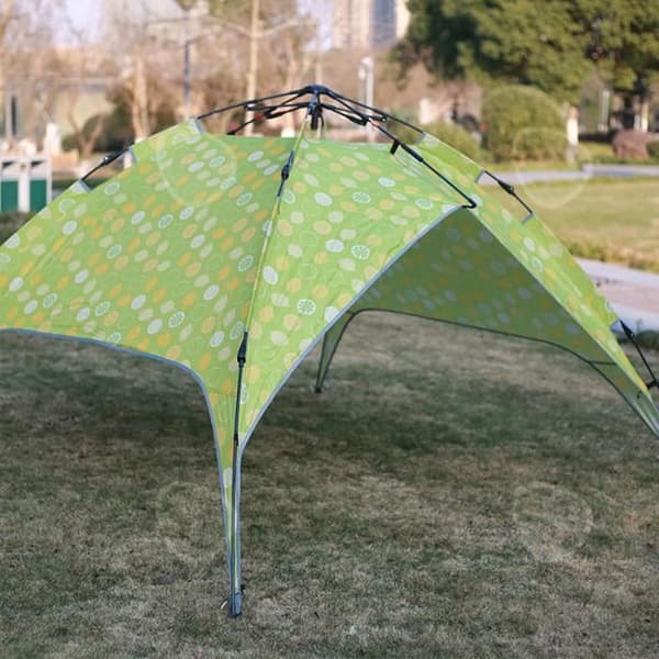 CONFO® Campingtält Utomhuscamping Bärbar 3-personers dubbeldäck Snabböppning Automatisk solskyddsmedel Vattentät