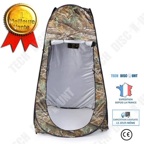 TD® Utomhusduschtält camping kamouflageduschtält bytestält camping 120*120*195CM