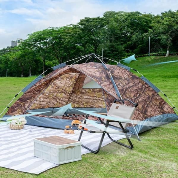 TD® Utetält helautomatiskt UV-skydd trädgårdstält familjetält picknickpark campingutrustning