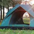 Miniatyrbild 3 av 4: TD® campingtält med helautomatiska glasfiberstolpar strandtält med solskydd och ventilation
