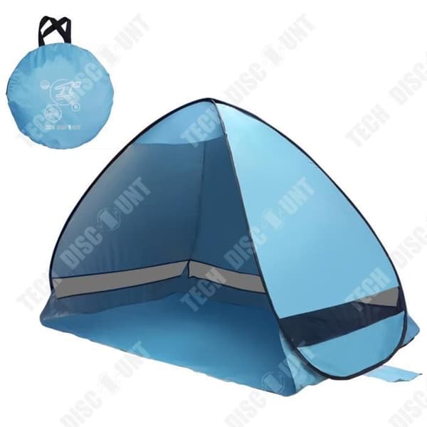 TD® 2 meter lång helautomatisk camping strandsolskyddstält utomhus anti-ultraviolett campingtält