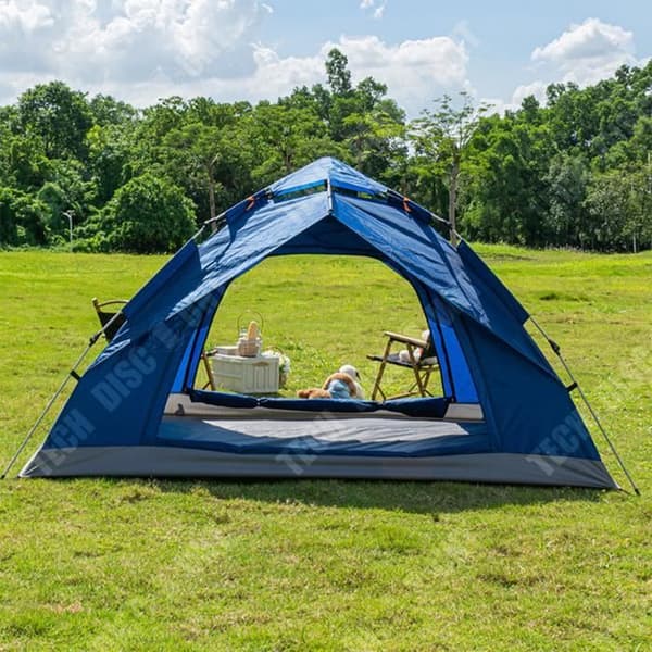 TD® utomhustält, picknickfiske, solskyddstält, dubbelt tält, helautomatisk pop-up bärbar