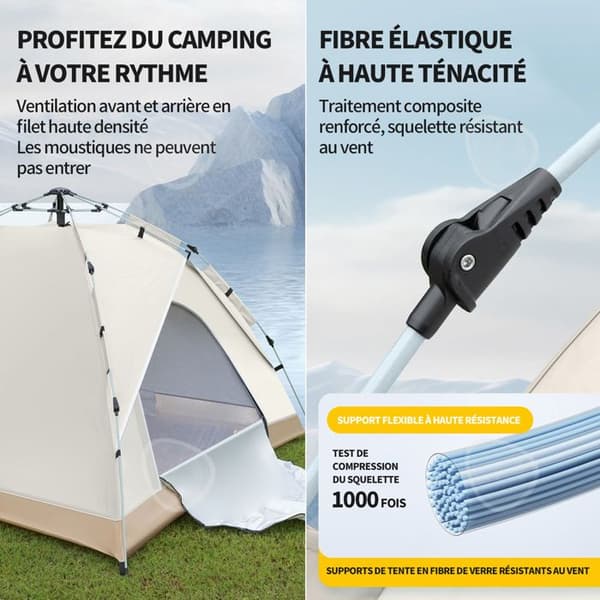 C Campingtält 190x110x140cm 1-2 personer ultralätt lätt att sätta upp vattentätt ventilerat för utomhuscampingvandring