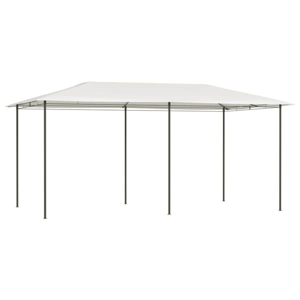 Paviljong 3x6x2,6 m gräddvit 160 g/m²