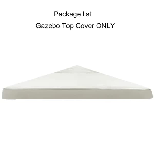 Gazebo-katon suojus, vedenpitävä suoja, helppo asennus,Yksi kerros beige, 3m * 3m