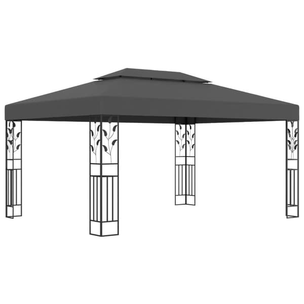 Paviljong med dubbeltak 3x4m antracit