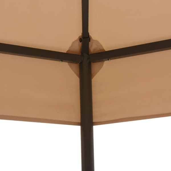 Paviljong hexagonal 323x265 cm beige