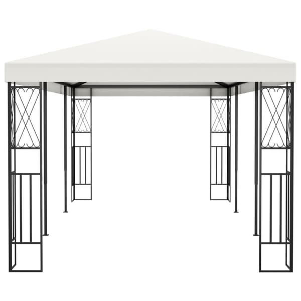 Paviljong 3x6 m gräddvit tyg