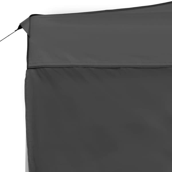 Hopfällbart partytält med väggar aluminium 4,5x3 m antracit