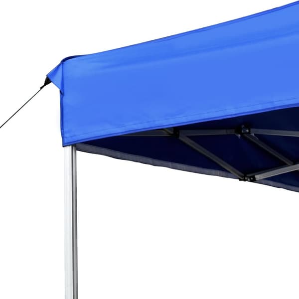 Hopfällbart partytält aluminium 4,5x3 m blå
