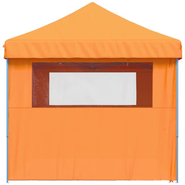 Pop-Up hopfällbart partytält med 4 sidoväggar ORANGE